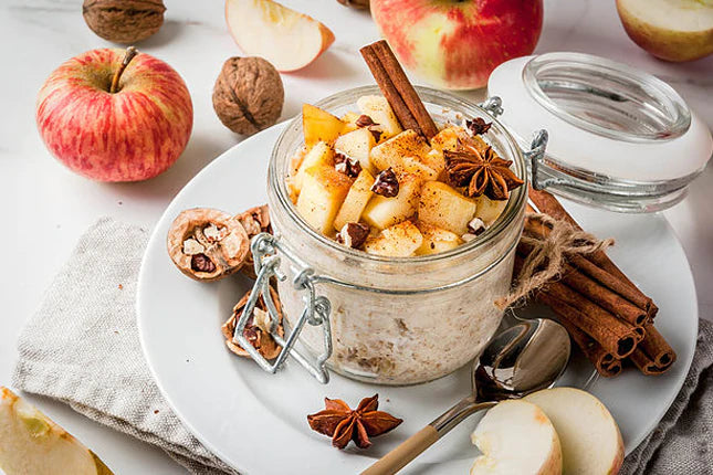 Apple and Cinnamon Overnight Oats