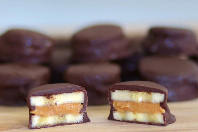 Dark Chocolate Peanut Butter Banana Bites