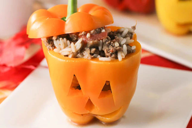 Halloween Stuffed Capsicum
