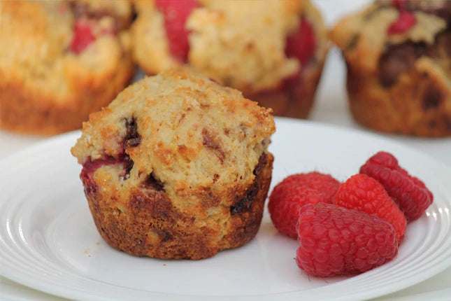White Chocolate Raspberry Muffins
