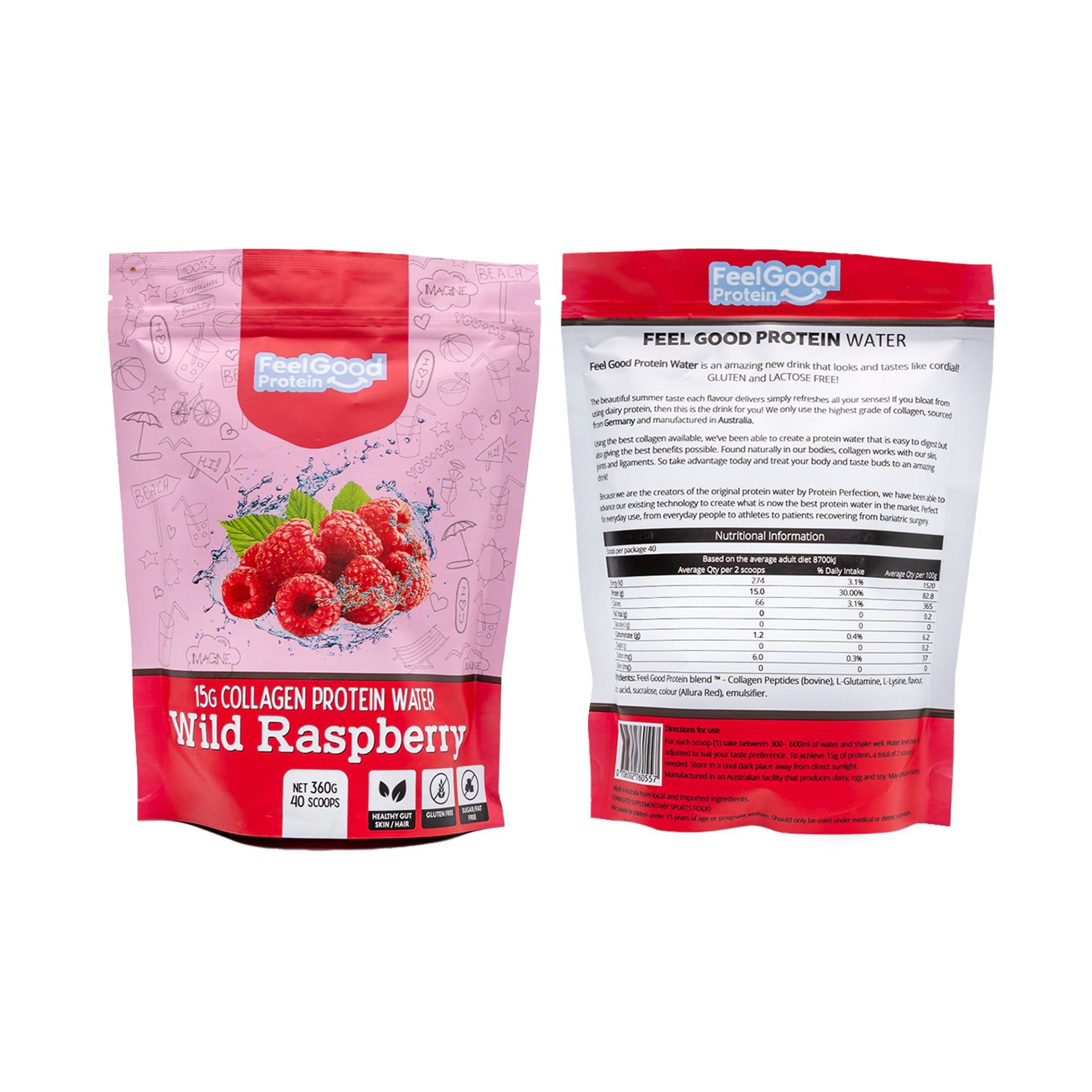 Feel Good - Collagen Protein Water Bag - Makes Your Skin Glow