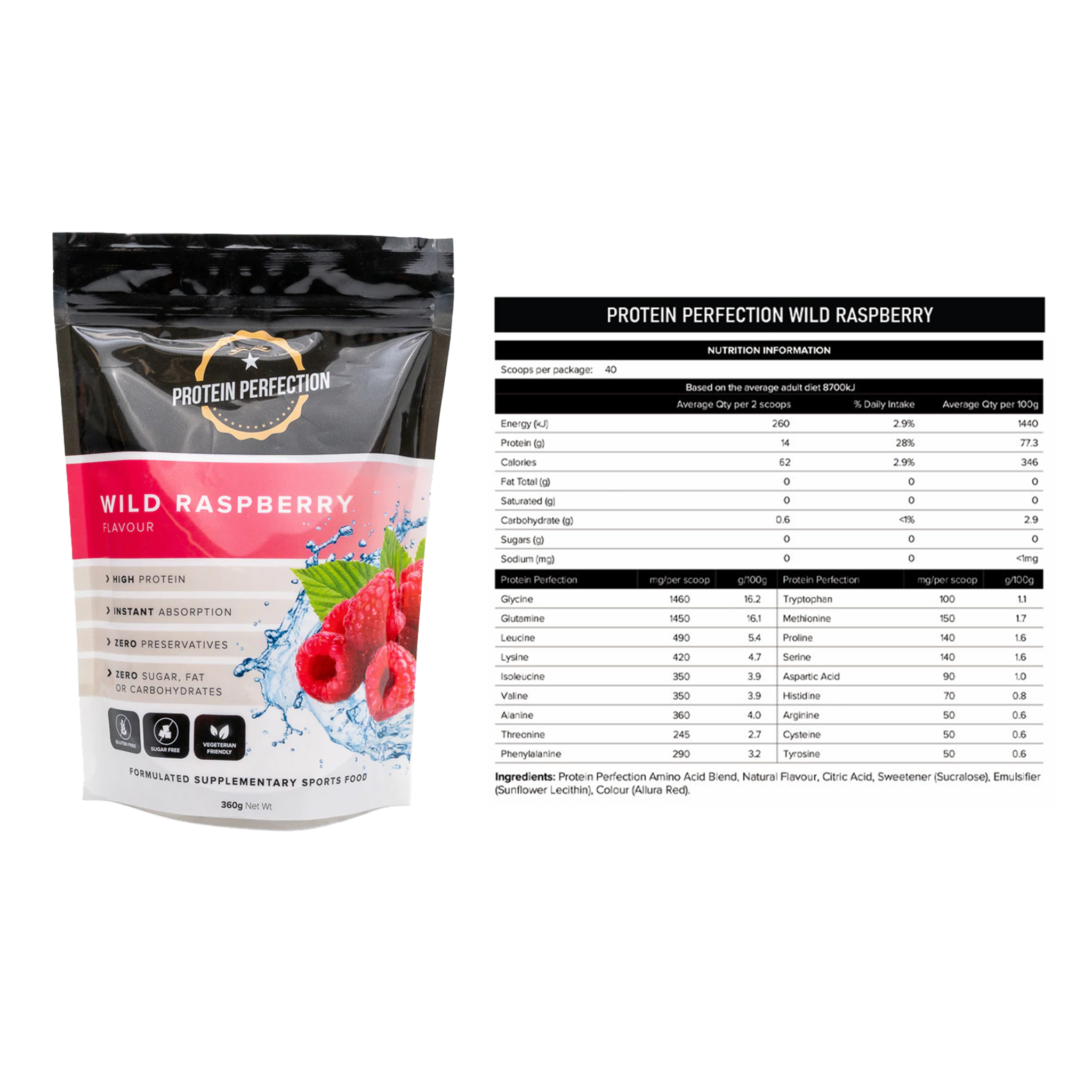 Protein Perfection - Protein Water Bag