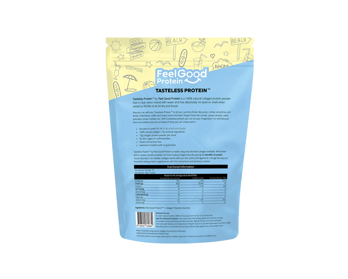 Feel Good - Tasteless Protein Collagen Powder