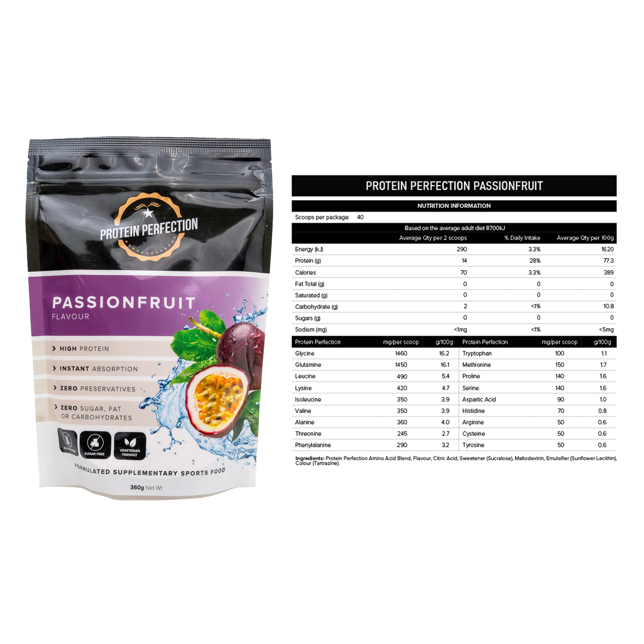 Protein Perfection - Protein Water Bag