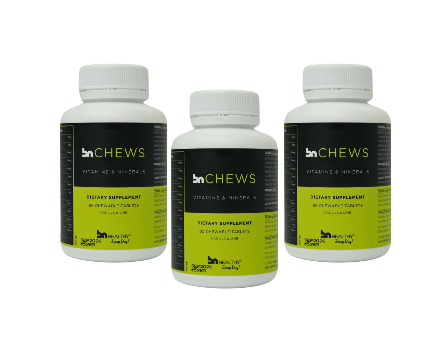 BN Chews Vanilla Lime - Chewable Multivitamins - 3 Month Subscription - Save 15%