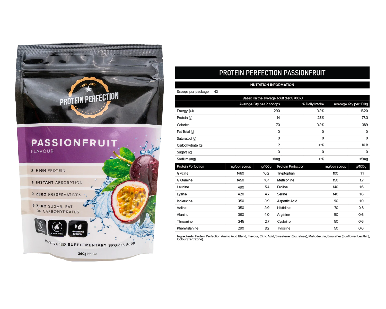 Protein Perfection - Protein Water Bag