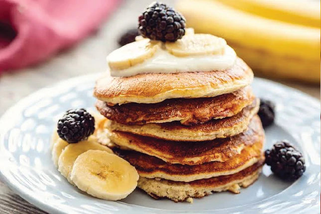 Light & Fluffy Banana Protein Pancakes