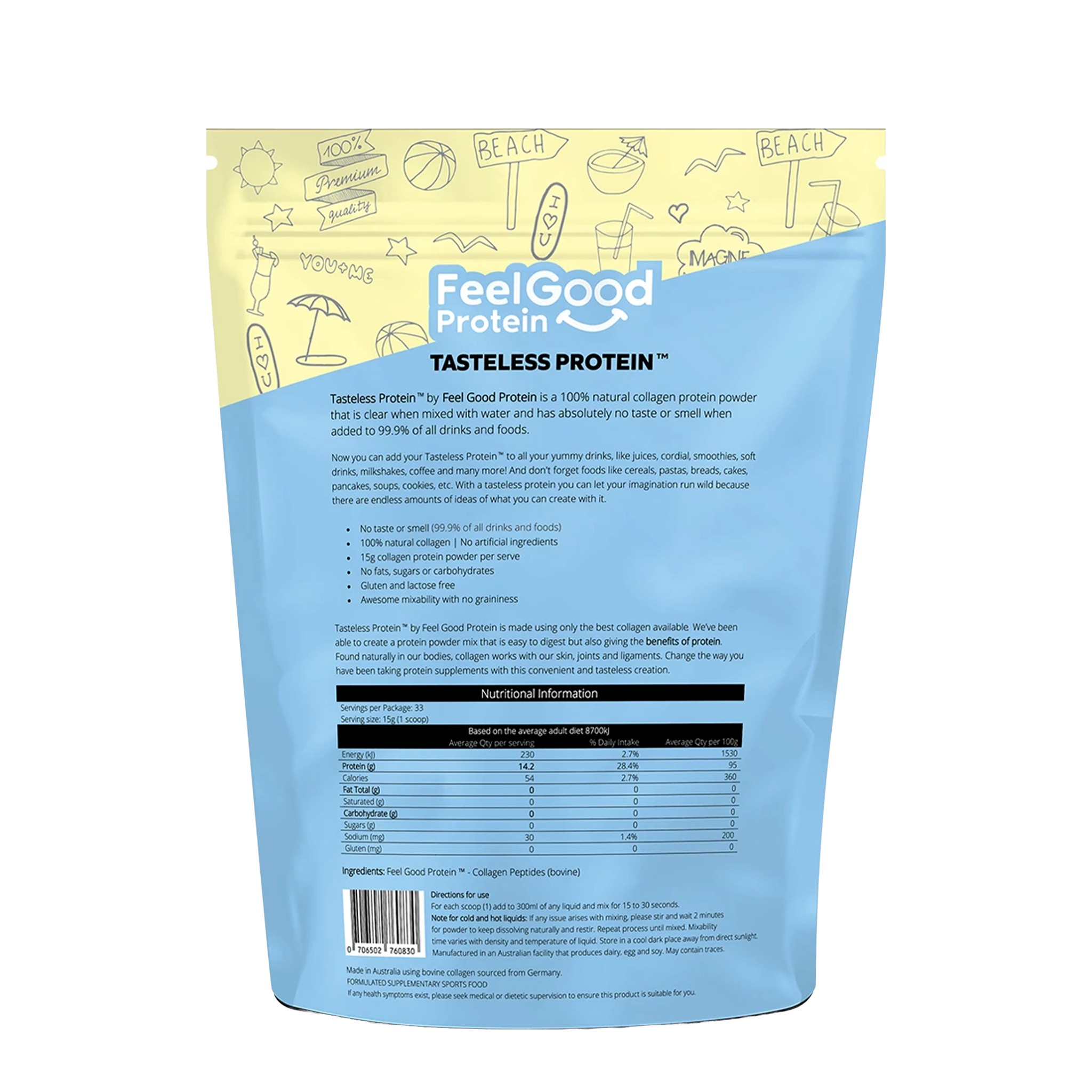 Feel Good - Tasteless Protein Collagen Powder
