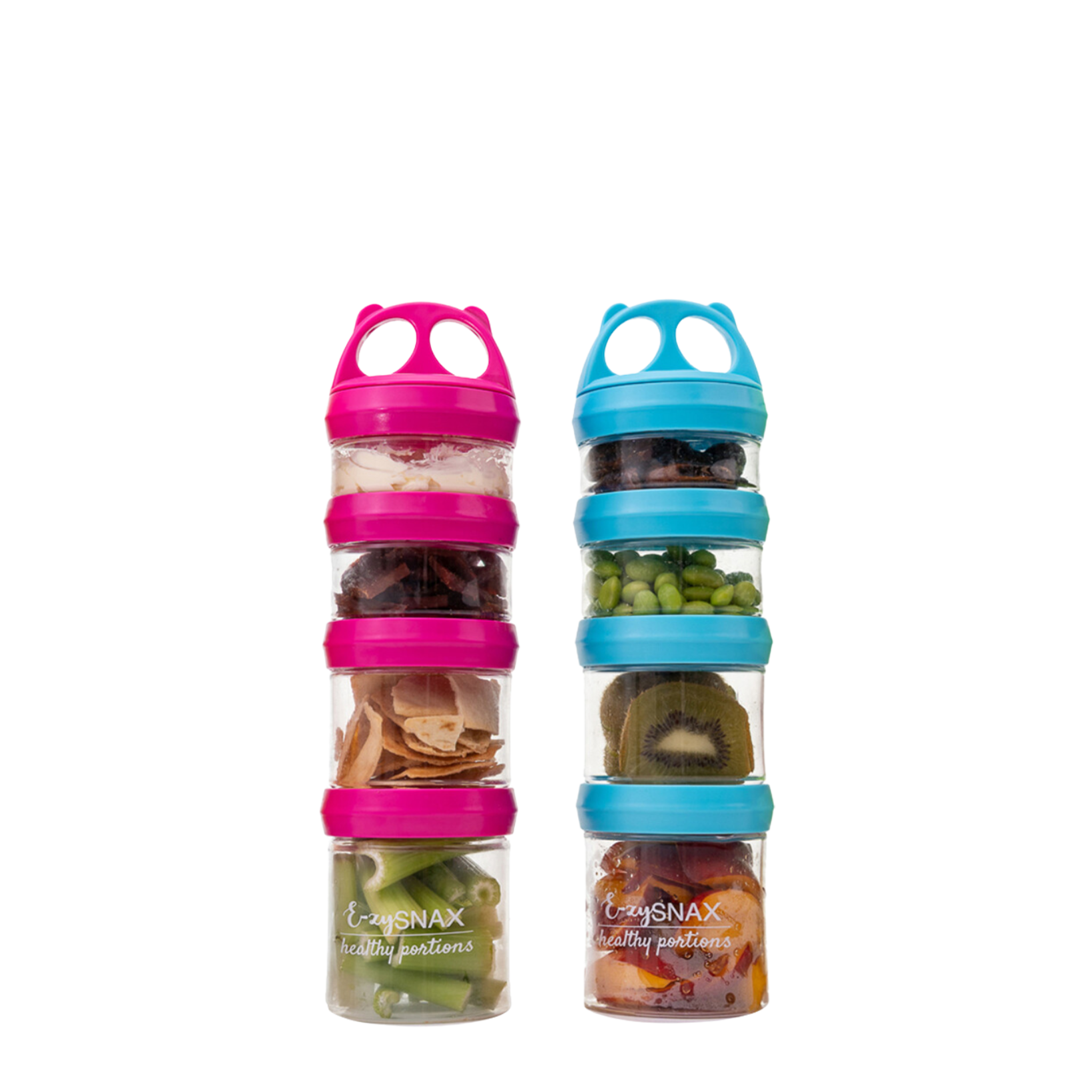E-zy Snax: 4 Stackable Containers