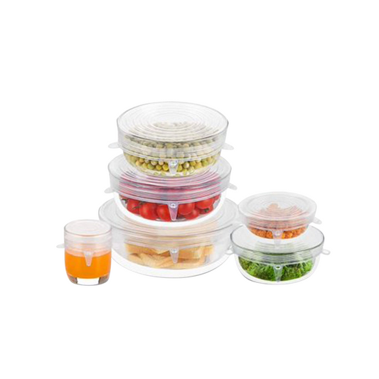 Silicone Food Lids - 6-Pack