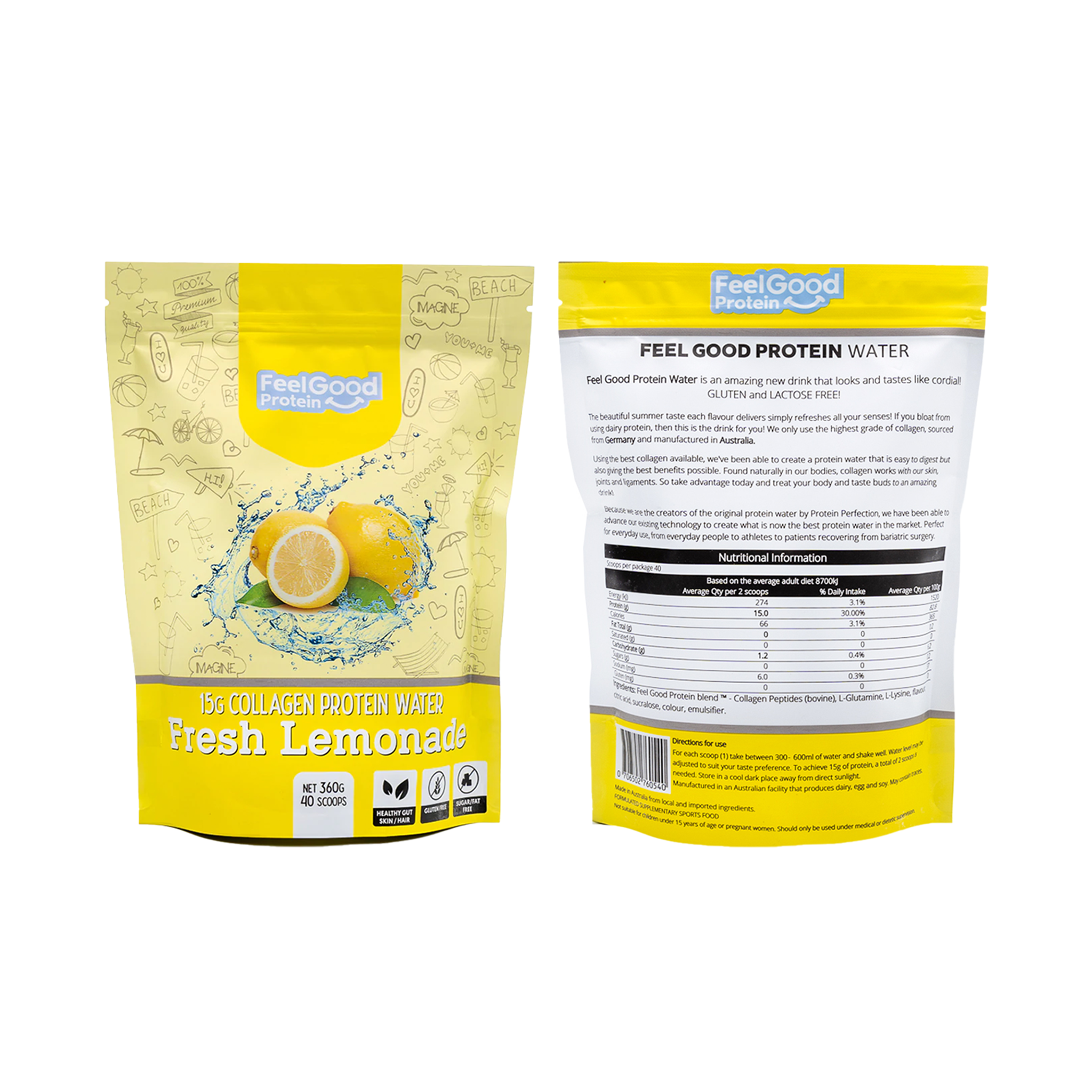 Feel Good - Collagen Protein Water Bag - Makes Your Skin Glow