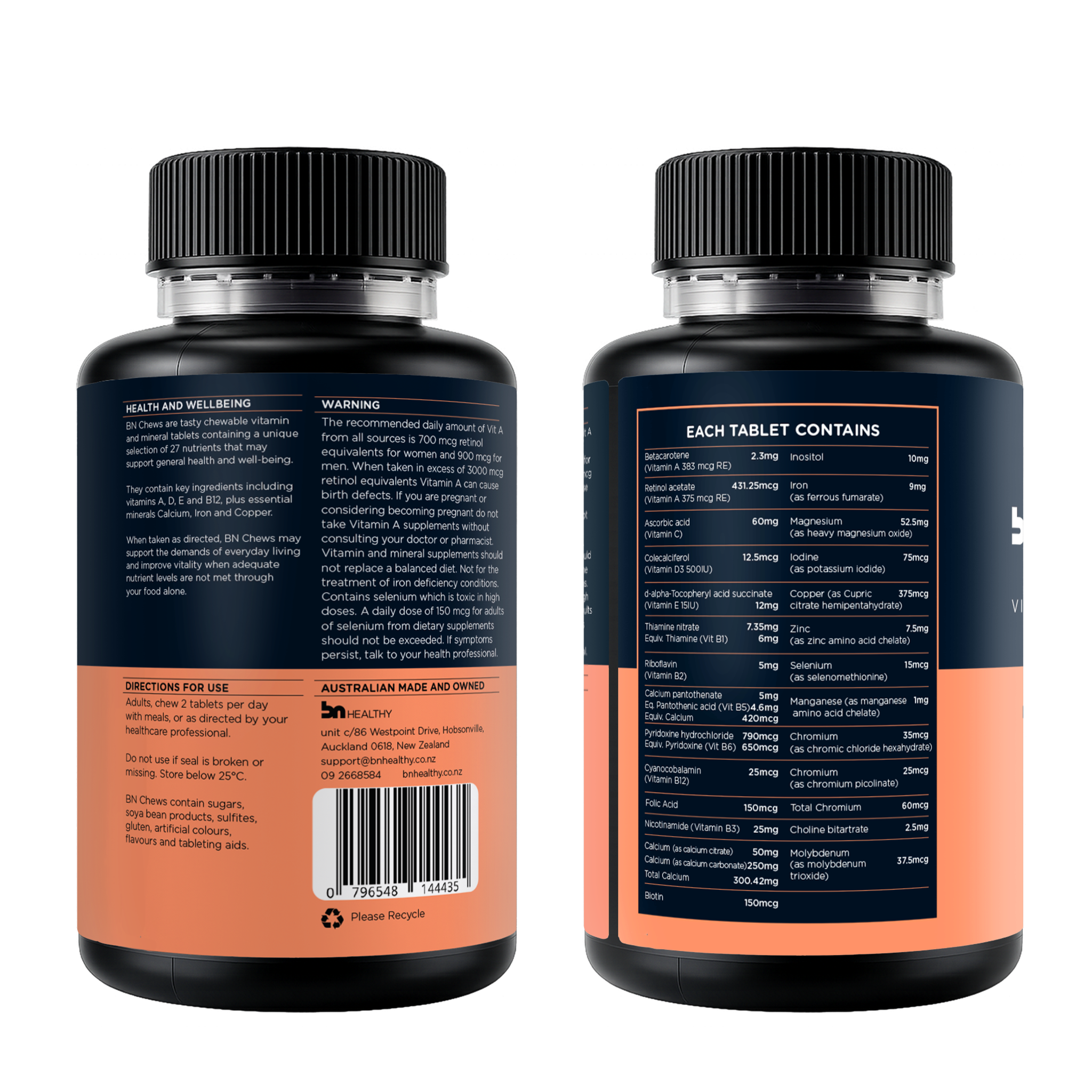 BN Chews Orange - Chewable Multivitamins