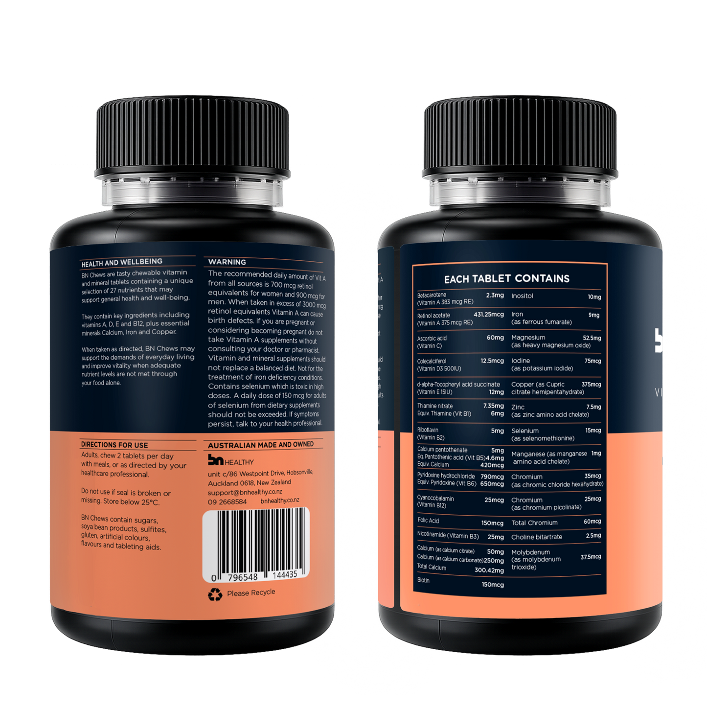 BN Chews Orange - Chewable Multivitamins