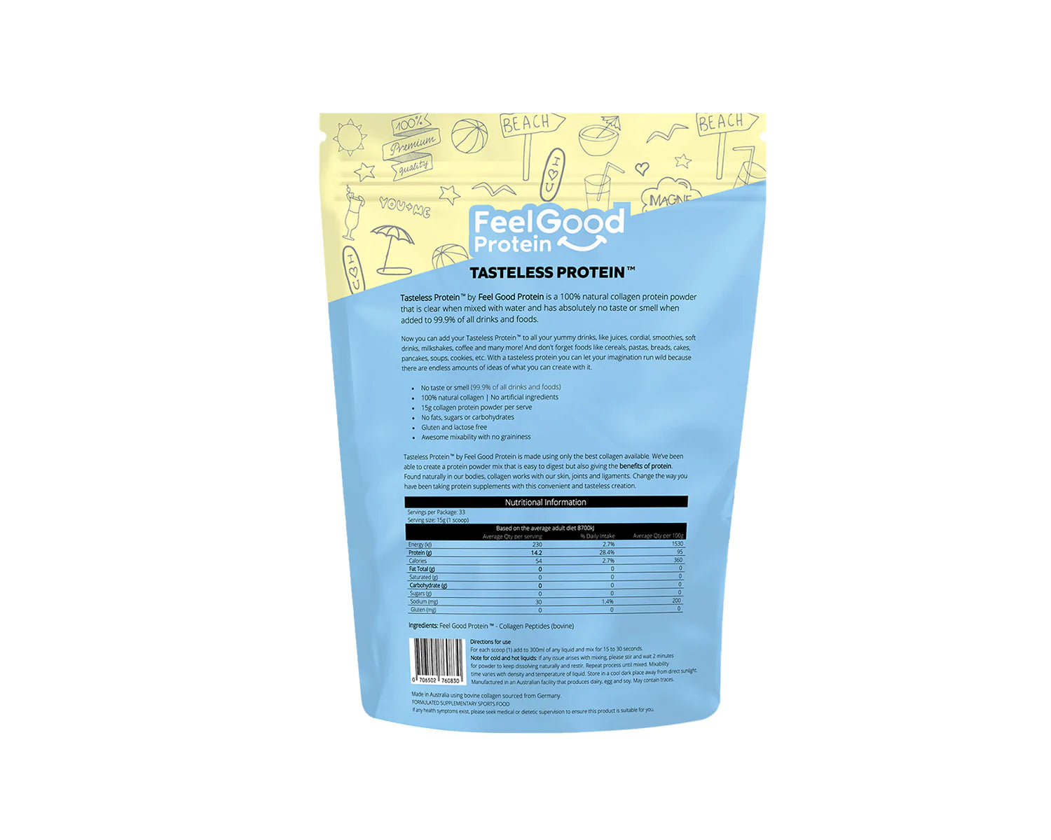Feel Good - Tasteless Protein Collagen Powder