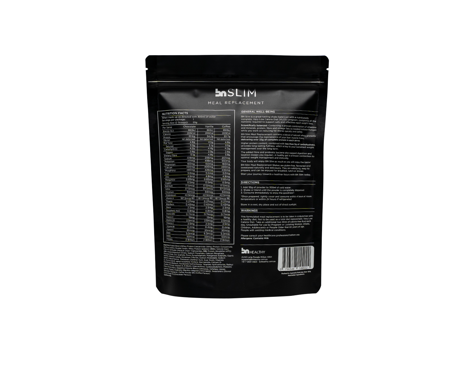 BN Slim Trial Pack Meal Replacement Shakes