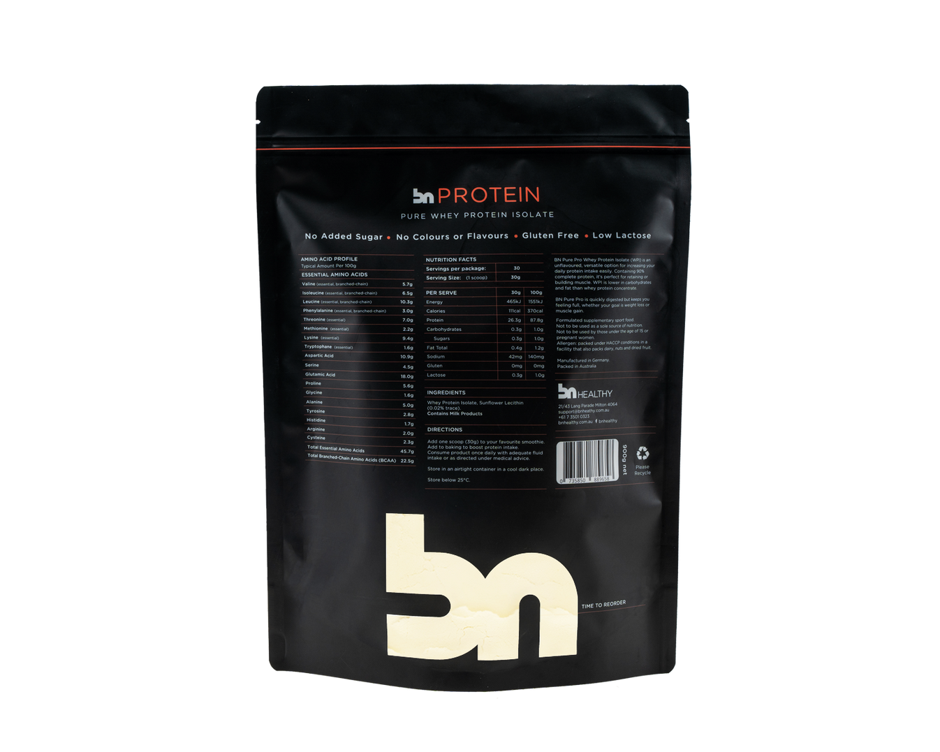 Whey Protein Isolate Powder BN Pure Whey Protein BN Healthy