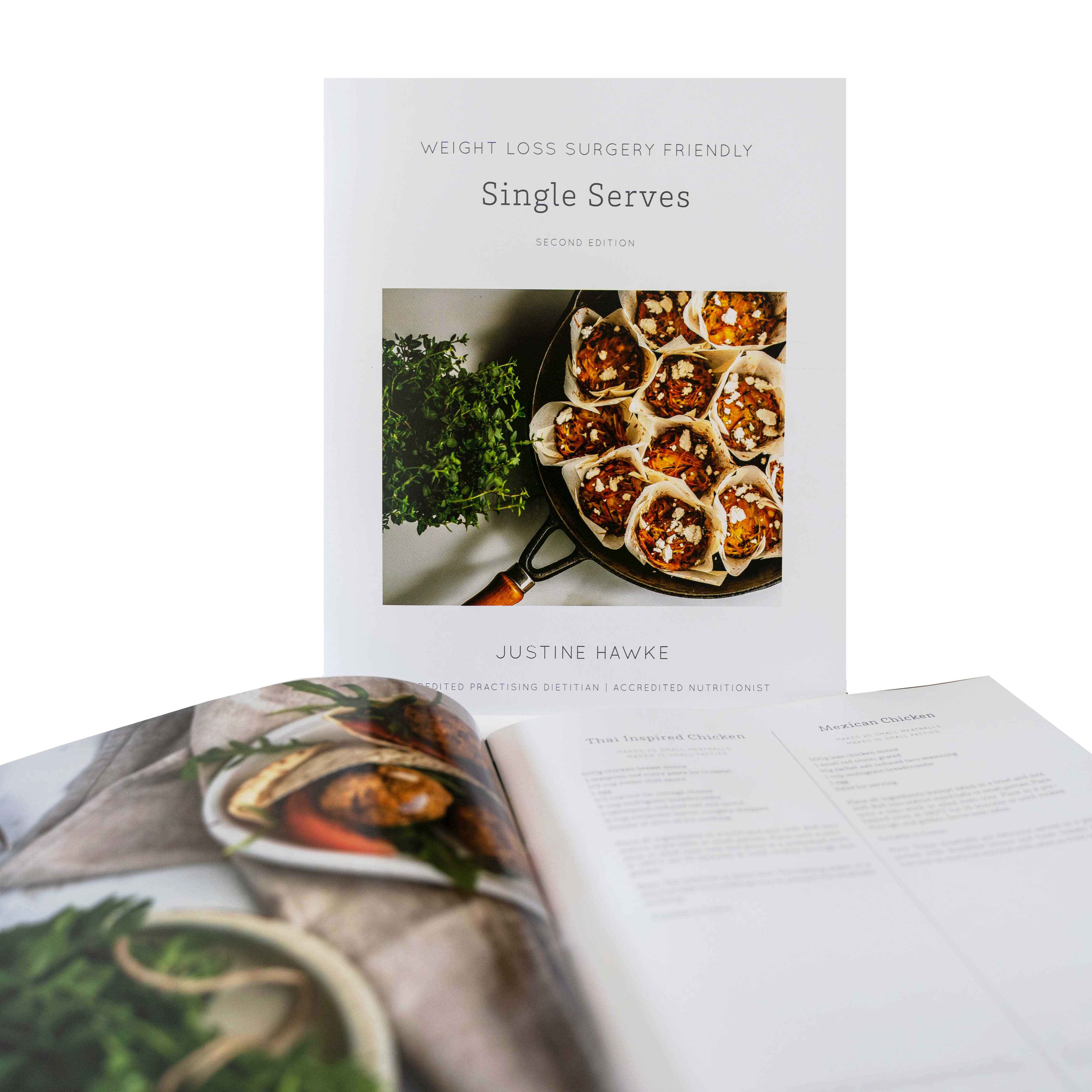 Single Serves Recipe Book Open
