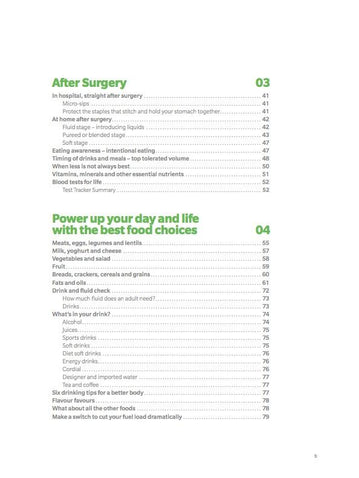 The Gastric Sleeve Guide Table of Contents Page 5