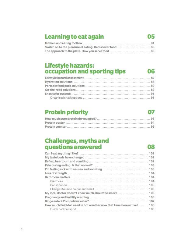 The Gastric Sleeve Guide Table of Contents Page 6